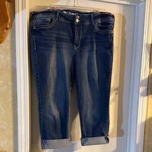 Wallflower Dark Blue Ankle Jeans